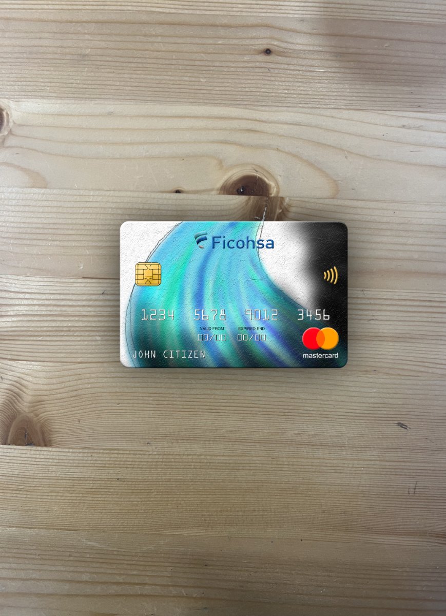 Download Nicaragua Banco Ficohsa bank mastercard photolook front Photoshop template